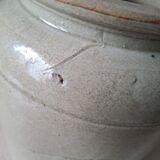 Varnished stoneware pot