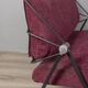 Vintage 70s burgundy fabric sofa Formanova design