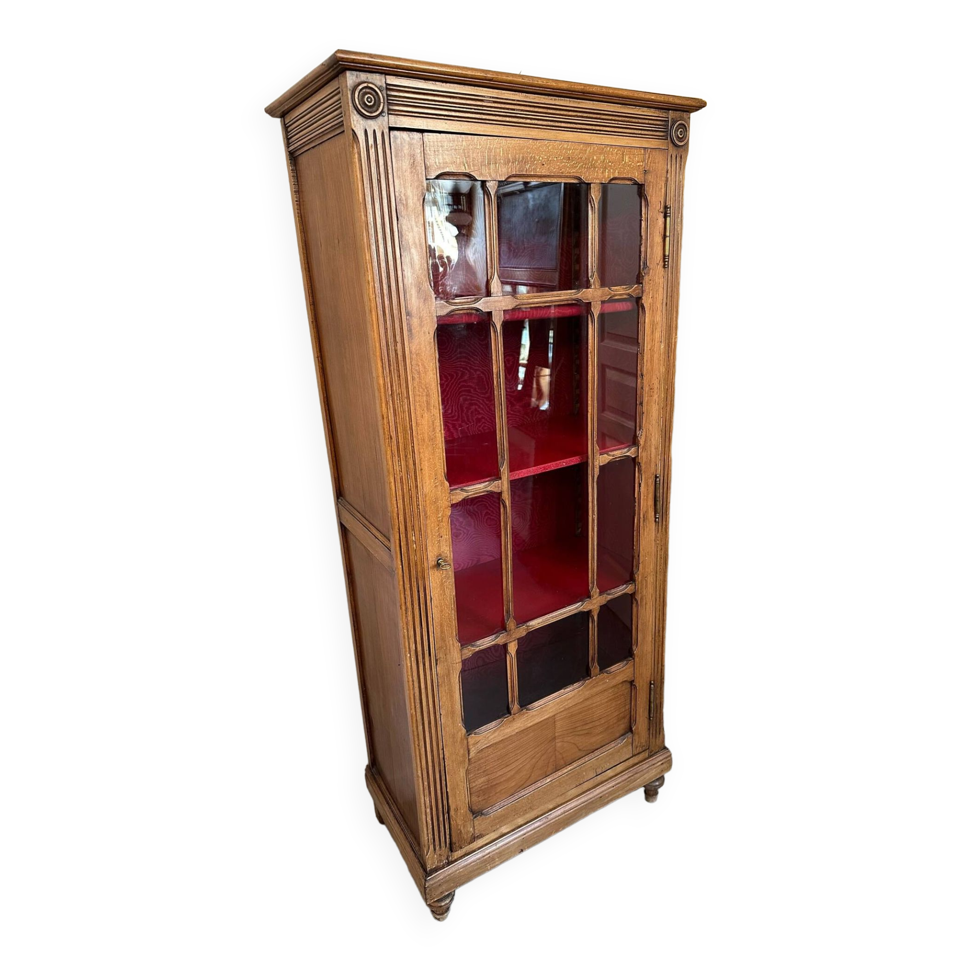 Small walnut display case