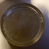 Produit BHV vide poche bas en verre bullé transparent 1960
