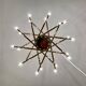 Holywood Regency Brass Chandelier