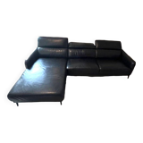 Leather corner sofa