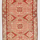 5x10 Geometric Tribal Red Persian Rug, 141x309Cm