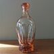 Art Deco pink glass carafe