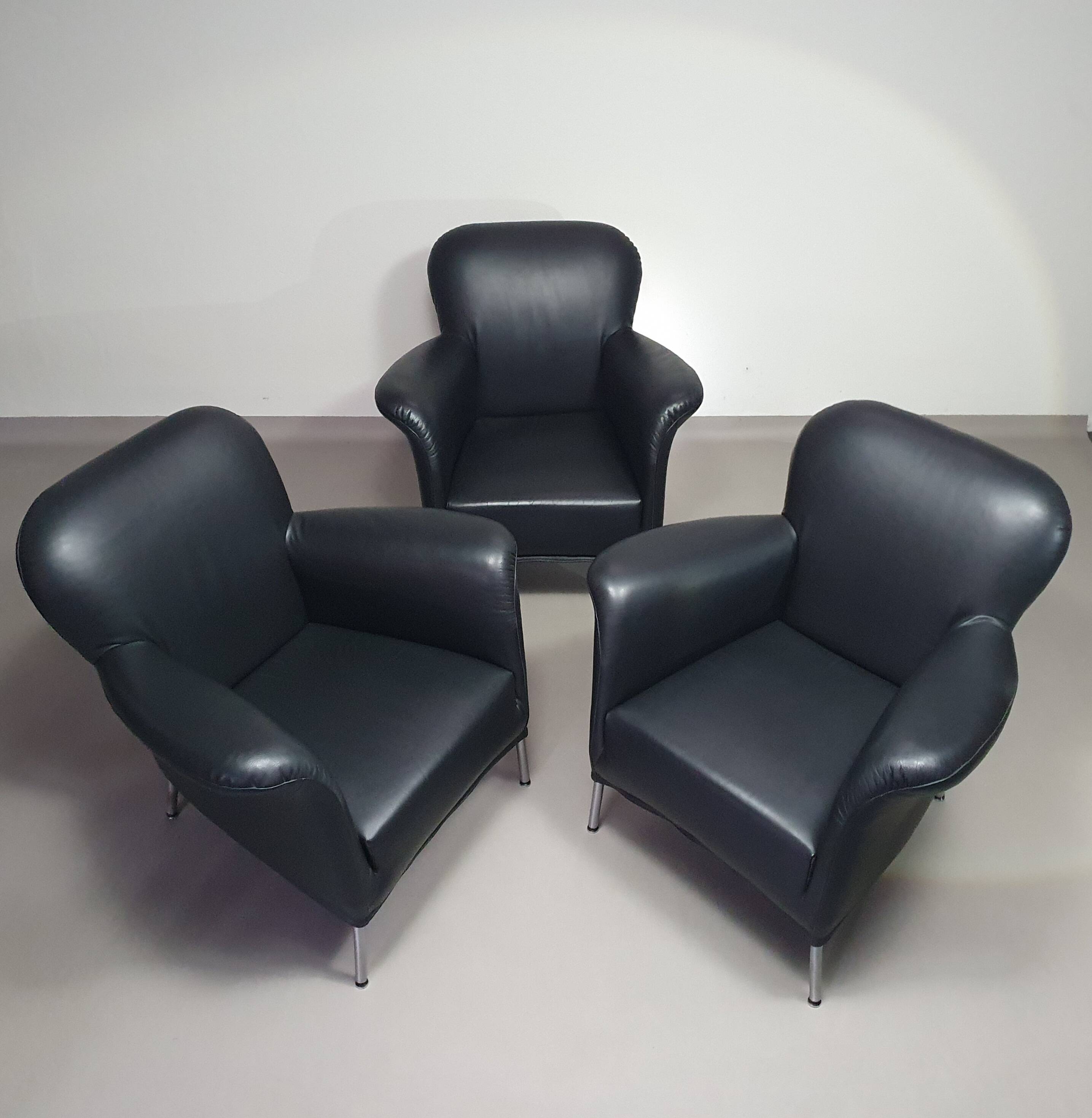 3 armchairs model Turn, Bert Plantagie