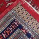 Tapis vintage ouzbek Boukhara fait main en laine – 126 x 195 cm – années 1960