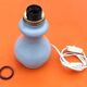 Shower lamp base, blue opaline glass