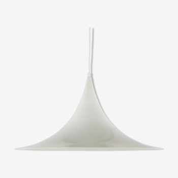 White 'witch hat semi' pendant light, 1970s