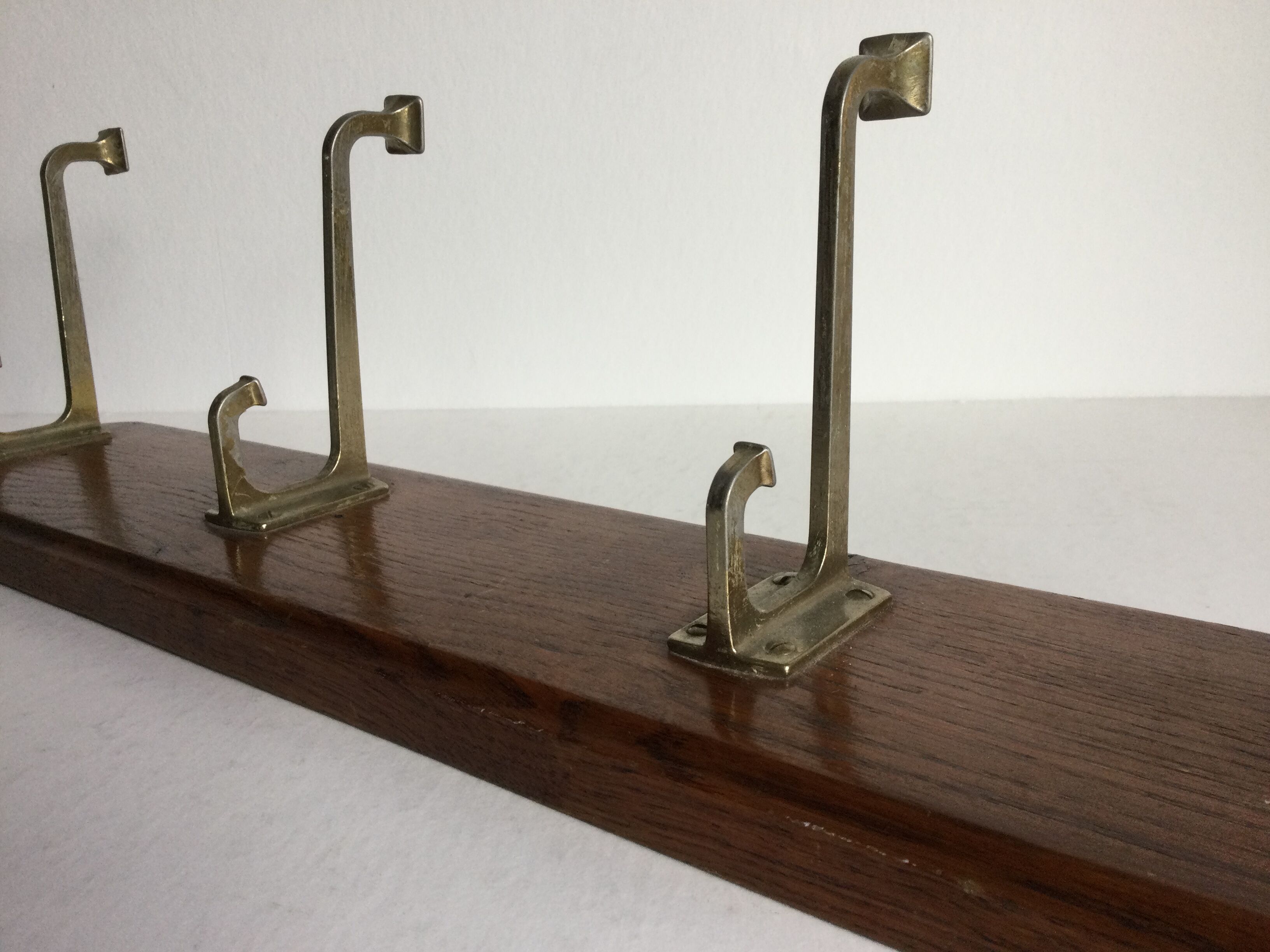 Coat rack 4 hooks art deco