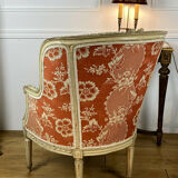 Two shepherdesses in moulded wood and carved Louis XVI style