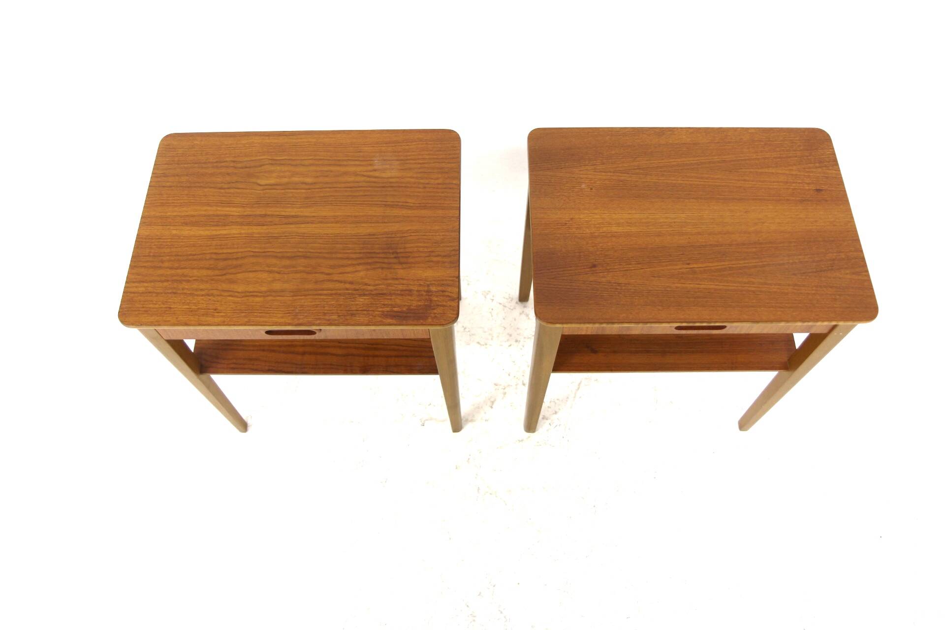 Pair of Scandinavian teak bedside tables, Björkås Möbelfabrik, Sweden, 1960