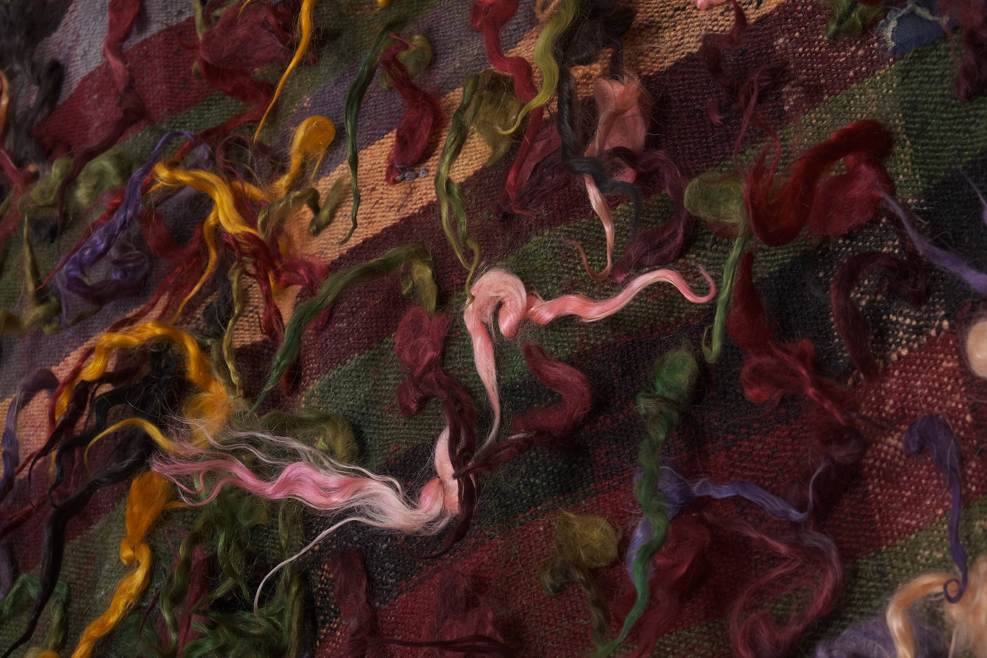 Vintage Turkish rug from Oushak, hand-woven 121x148 cm