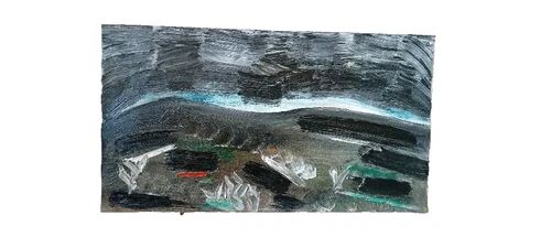 abstract oil painting on canvas by Simone Ciani, 80x50 cm
