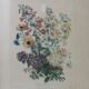 Framed Vilmorin lithograph, bouquet No 3, 1853, E. Champin