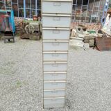Iron loom cabinet with clamshells