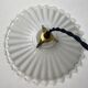 Pair of old vintage opaline pendant lamps