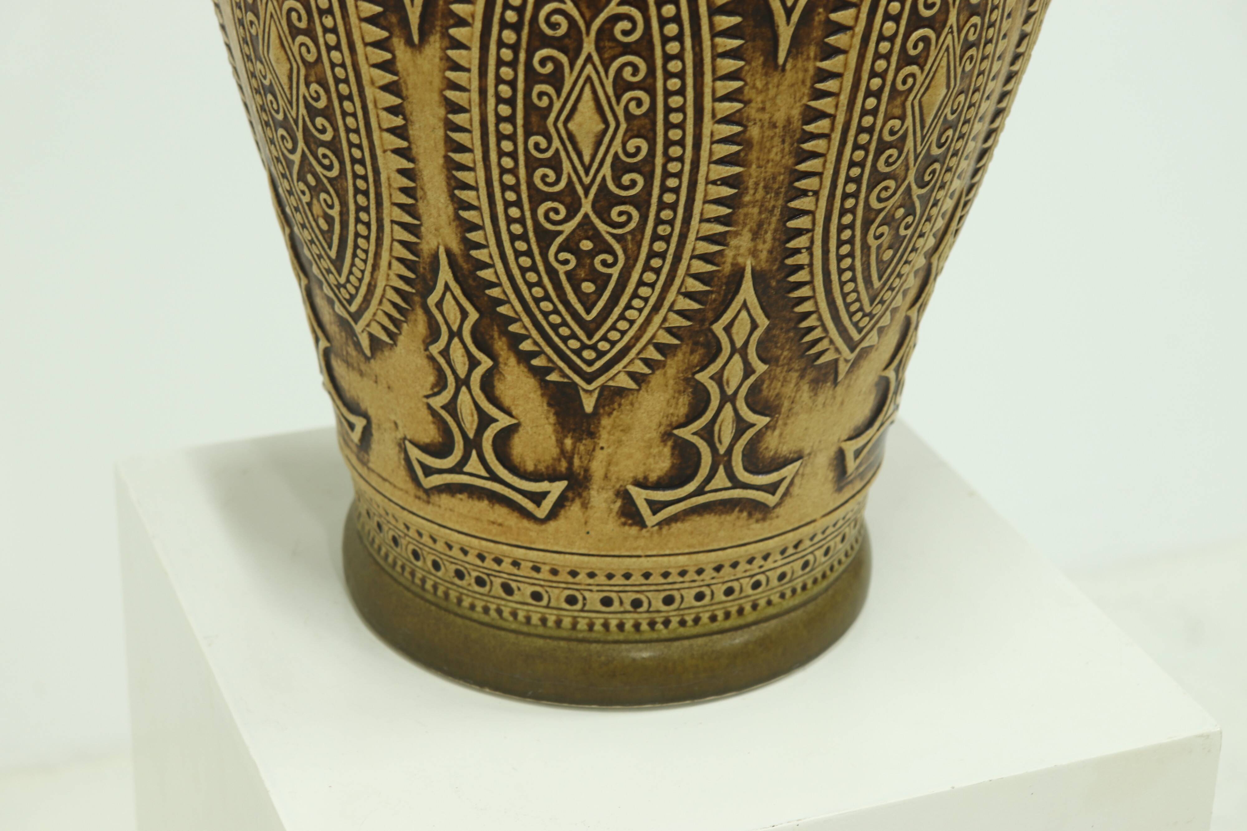 XL Jasba Vase in Earth Tones 1960s