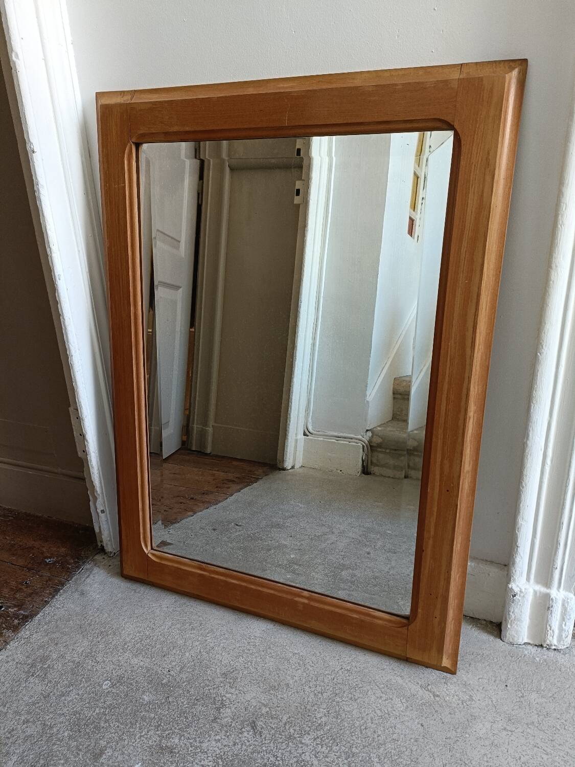 70' Scandinavian solid wood mirror