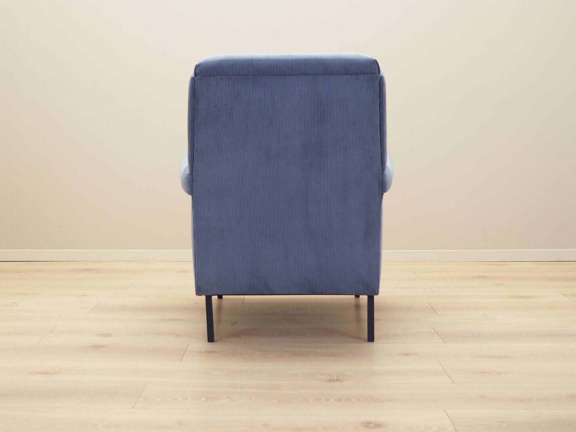 Blue armchair, Italian design, 1970s, production: Italy