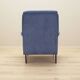 Blue armchair, Italian design, 1970s, production: Italy