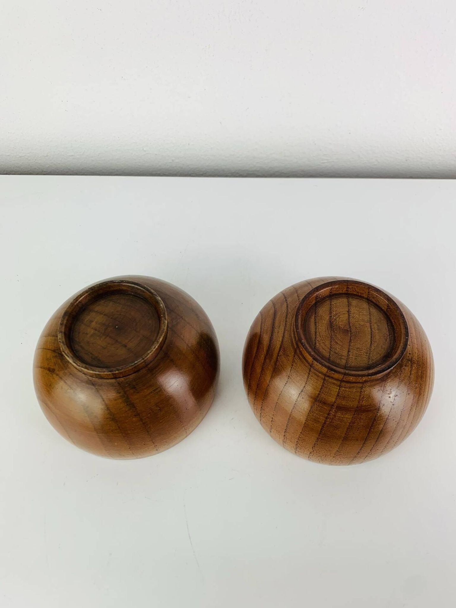 2 bols/vide poche en teck scandinave