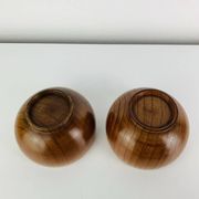 2 bols/vide poche en teck scandinave