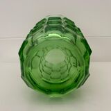 Vase art déco vert par August Walther & Söhne années 1930