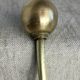 Pair of ball and hook coat hooks in brass