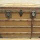 Antique curved transport trunk circa 1900 B.Vinay