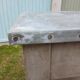 Grand meuble style drapier en bois et zinc