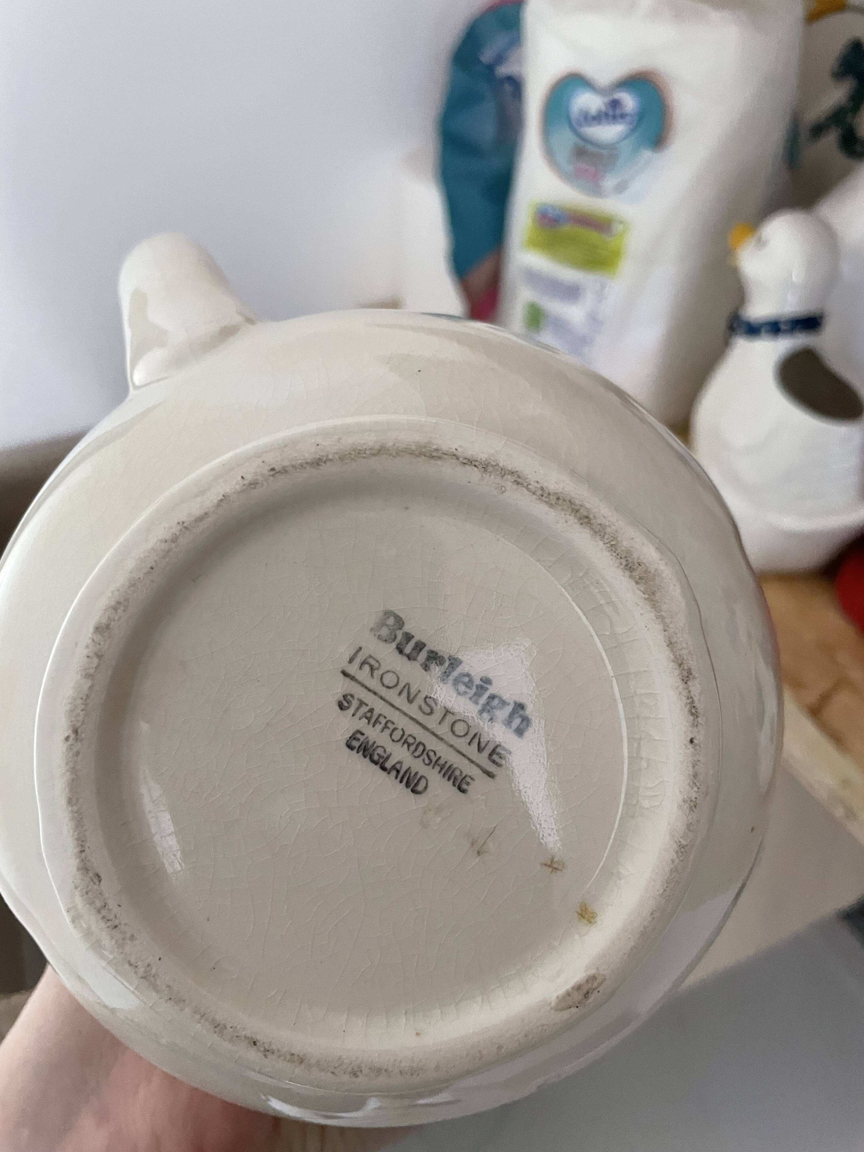 Pichet zoomorphe cochon burleigh ironstone