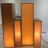 Designer skyscraper lamp in metal and plastic