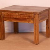 Antique Burmese teak bedside table