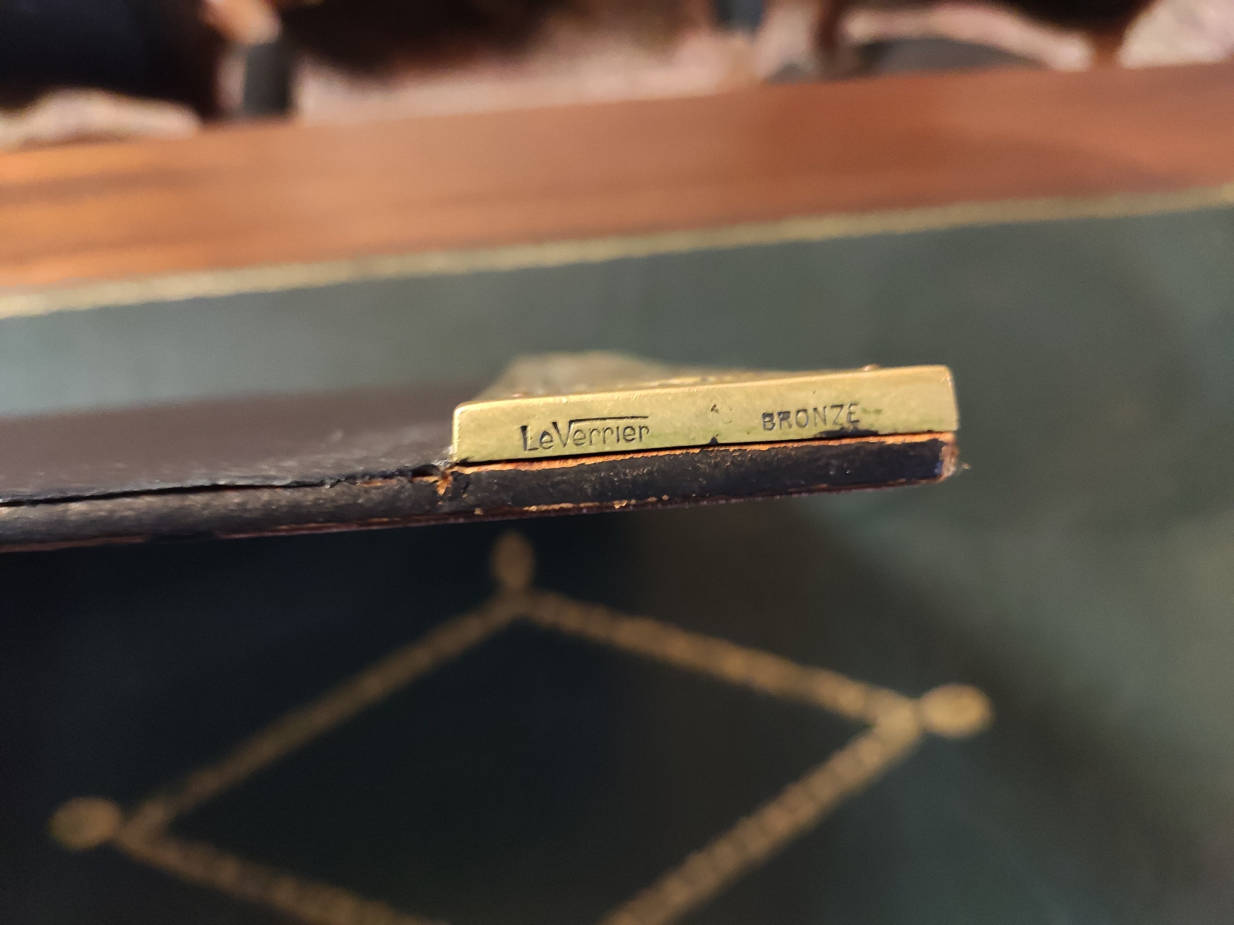 Max Le Verrier's desk mat