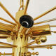 Gilded ice glass chandelier by J.T. Kalmar for Franken KG