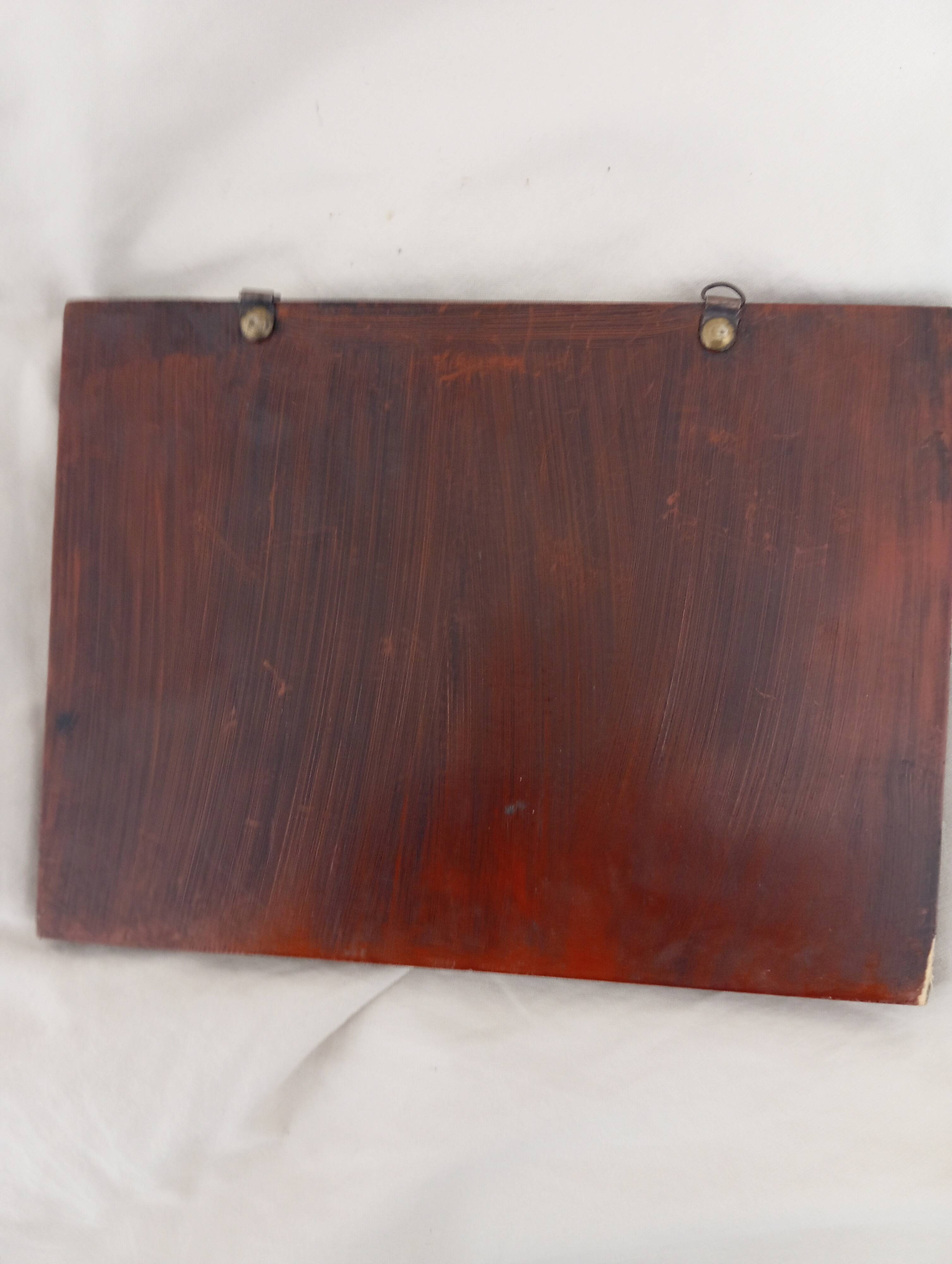 Small oil painting on wood