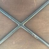 Vintage side table / serving trolley on wheels, signed Tubauto Levalloi