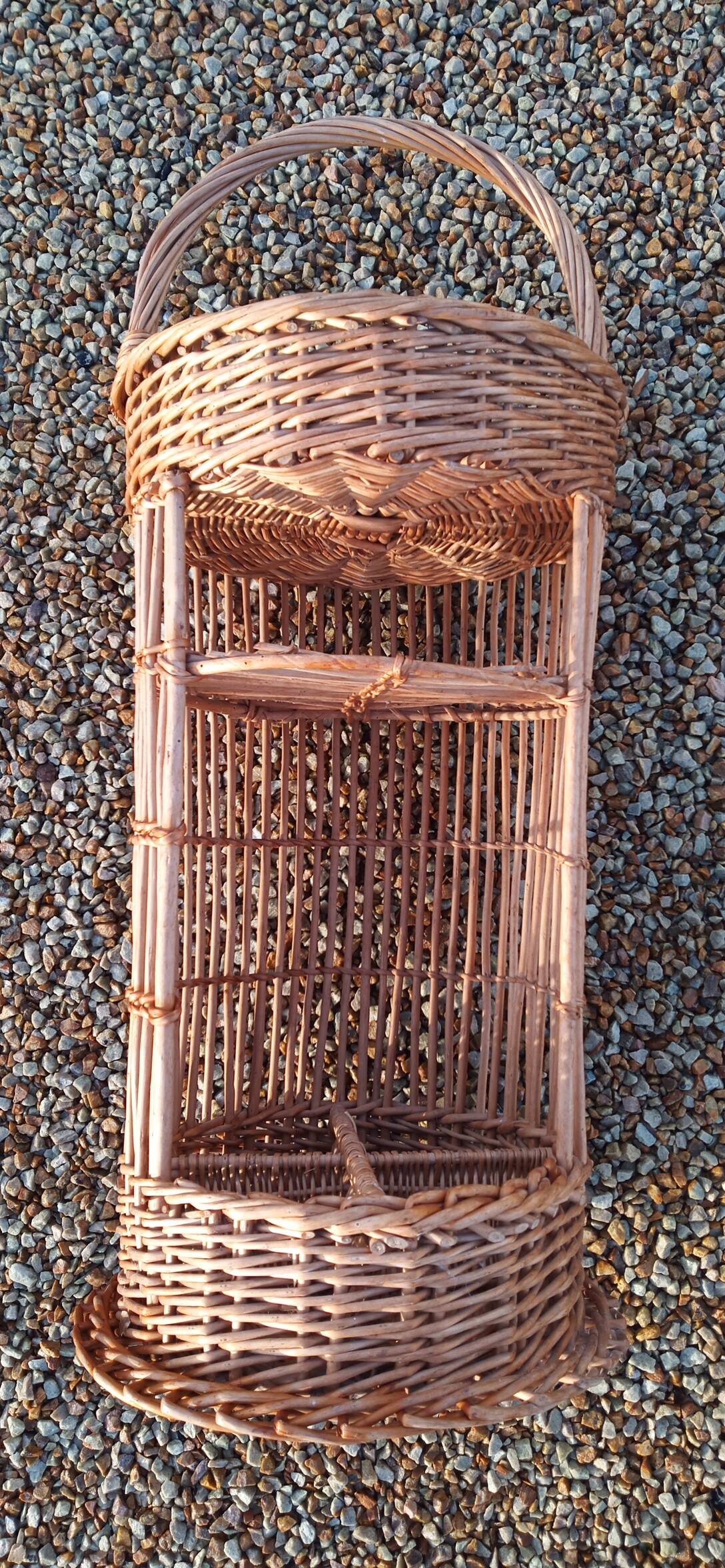 Vintage bottle holder basket
