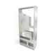 Brushed stainless steel perforated bookshelf by Capucine Cassaigne, France, 2026