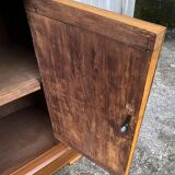 Louis Philippe style bedside table in burr walnut, late 19th century
