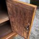 Louis Philippe walnut veneer bedside table, late 19th century.