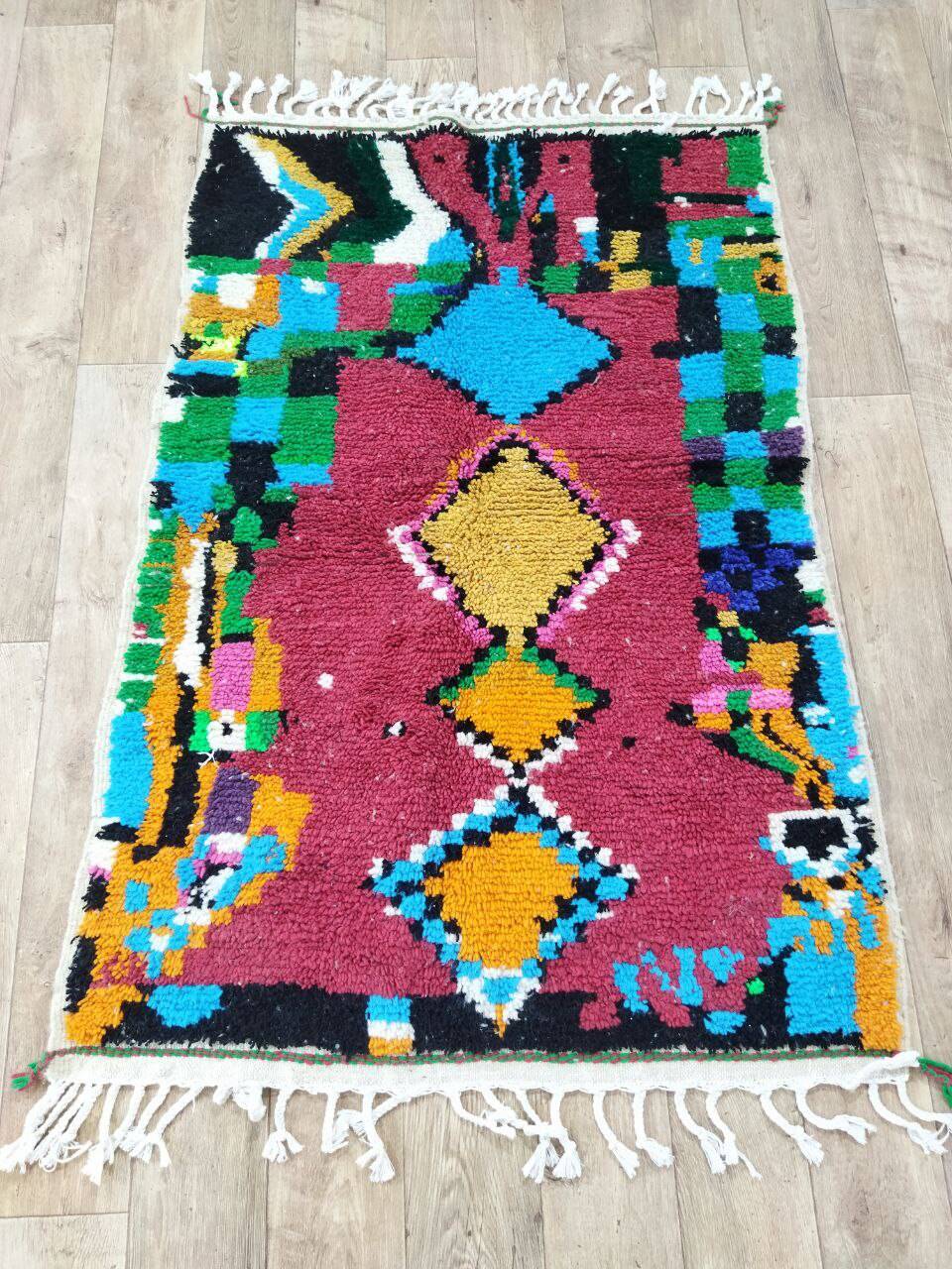 Handcrafted Moroccan Berber Rug 155 X 105 CM