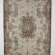 Tapis vintage en laine beige et marron
