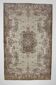 vintage madellion wool rug, Beige Brown Wool rug 6x10 large carpet