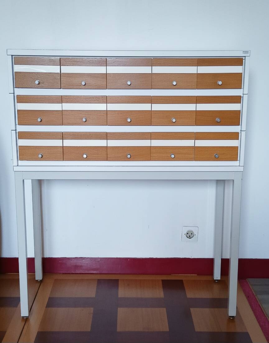 Meuble Borgeaud - Design Industriel & Bois - 15 Casiers
