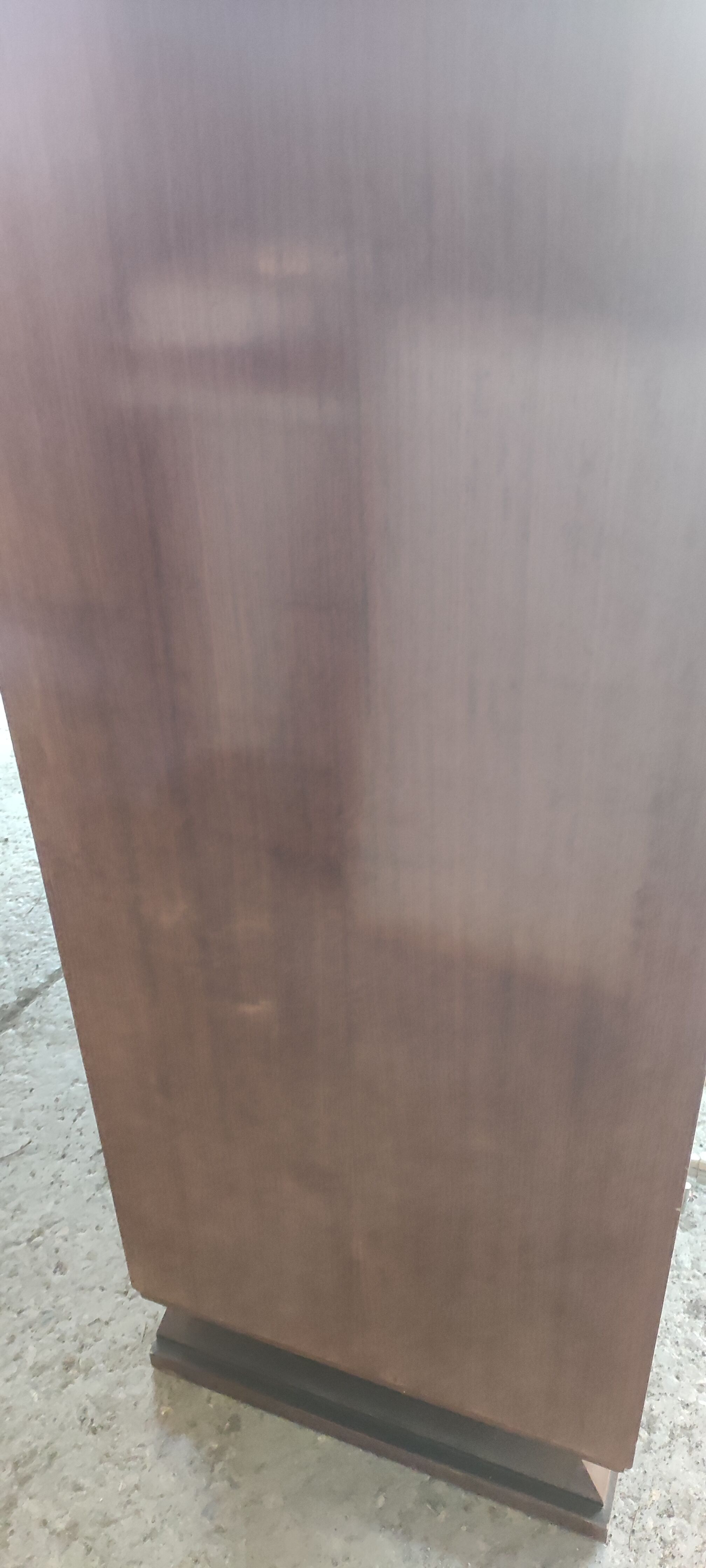 Art deco cabinet 3 doors 4 drawers in place of walnut
