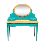 Louis XVI style dressing table in elm magnifying glass