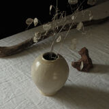 Vase boule en grès