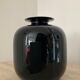 Vintage vase in black opaline 60s-70s