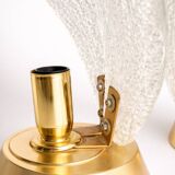 Set of 2 Murano glass table lamps, Italy, 1980s